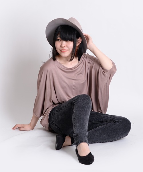 MARAI(マーライ)の「【MARAI】ドルマンカットソー(その他トップス・レディース・グレー/ブルー/ブラック/ホワイト/グリーン/レッド/イエロー/ベージュ/パープル・FREE)」の11枚目の写真