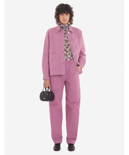 MAISON KITSUNÉ CAFE WORKWEAR JACKET IN CAPPUCCINO | Thred