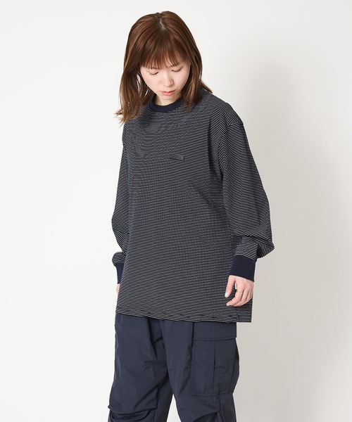 meltum(メルタム)の「BORDER L/S T-SHIRT(Tシャツ/カットソー・メンズ・ネイビー/グレー/ブラック・LARGE/X-LARGE/MEDIUM)」の7枚目の写真