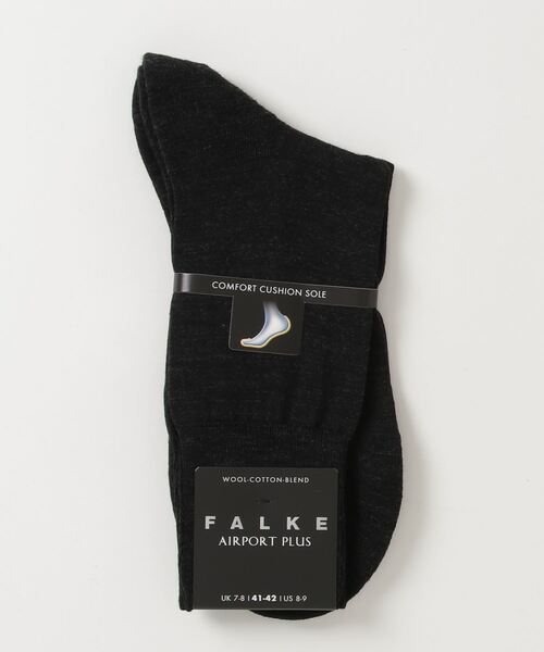 FALKE（ファルケ）の「FALKE / ファルケ：Airport Plus Socks：14403-FALKE[MUS]（ソックス/靴下・メンズ・ブラウン/ブラック系その他/ブラック・41-42）」の2枚目の写真