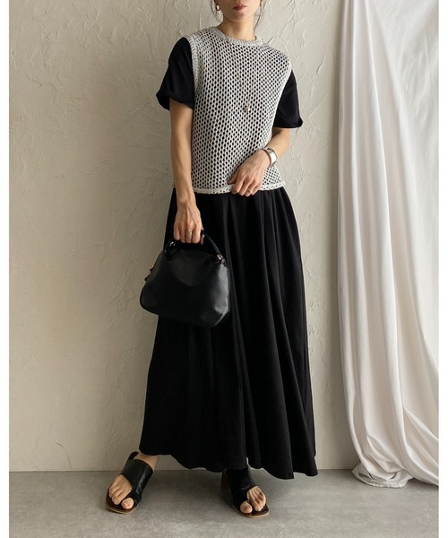 プープレ　ロングシャツワンピース　Ａライン　FREEsize プープレ ロングシャツワンピース Aライン FREEsize プープレ
