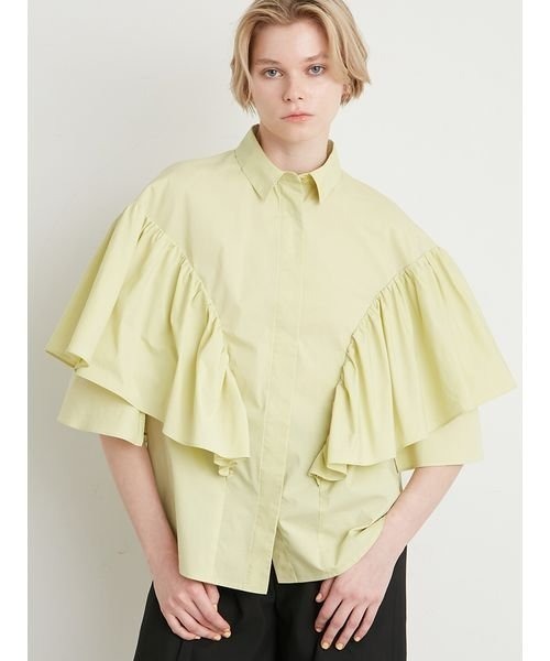 Styling/ 2WAYラッフルギャザーブラウス styling/（スタイリング）の「2WAYラッフルギャザーブラウス