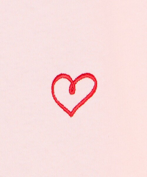 FREAK'S STORE（フリークスストア）の「ワンポイントハート刺繍 ベーシックTシャツ（Tシャツ/カットソー・レディース・チャコールグレー/オフホワイト/ライトグレー/ピンク/その他13・ﾌﾘ-）」の22枚目の写真