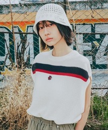 ROMANTIC CROWN | A'GEM/9 × .kom 『ROMANTIC CROWN/ロマンティック クラウン』 DOUBLE LINE WAFFLE KNIT VEST/ラインニットベスト(ベスト)