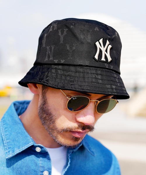 MLB(メジャーリーグベースボール)の「MLB(メジャーリーグベースボール) MLB HAT ニューヨーク ヤンキース バケットハット(ハット・メンズ・ブラック・FREE)」の1枚目の写真