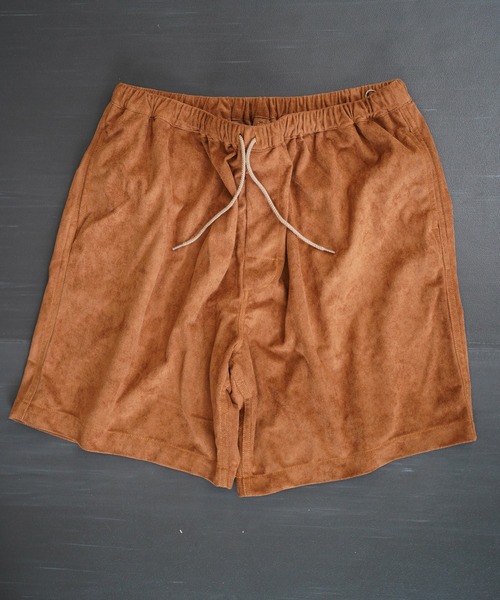 SUNNY  SPORTS（サニースポーツ）の「【SUNNY SPORTS サニースポーツ】 FAKE SUEDE BAGGY SHORT PANTS　スウェード　ショーツ（その他パンツ・メンズ・グリーン/ブラック/ブラウン・LARGE/MEDIUM）」の2枚目の写真