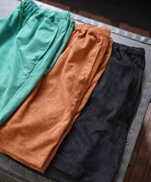 SUNNY  SPORTS（サニースポーツ）の「【SUNNY SPORTS サニースポーツ】 FAKE SUEDE BAGGY SHORT PANTS　スウェード　ショーツ（その他パンツ・メンズ・グリーン/ブラック/ブラウン・LARGE/MEDIUM）」の11枚目の写真