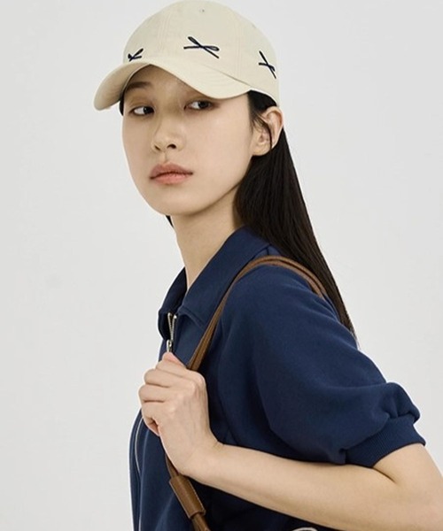 3.3 Field Trip （3.3フィールドトリップ）の「3.3 Field Trip／リボン　ＣＡＰ（キャップ・レディース・ネイビー/ベージュ・FREE）」の19枚目の写真