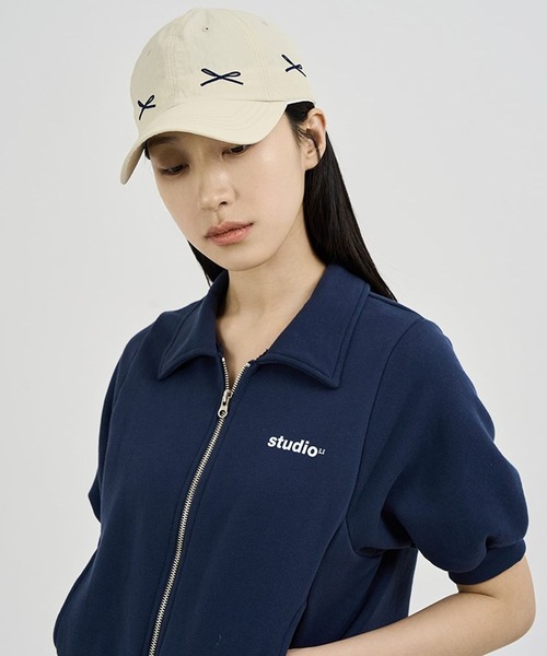 3.3 Field Trip （3.3フィールドトリップ）の「3.3 Field Trip／リボン　ＣＡＰ（キャップ・レディース・ネイビー/ベージュ・FREE）」の18枚目の写真