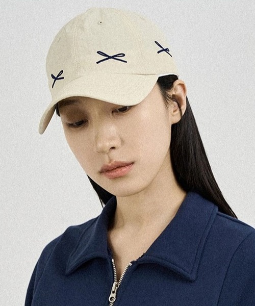 3.3 Field Trip （3.3フィールドトリップ）の「3.3 Field Trip／リボン　ＣＡＰ（キャップ・レディース・ネイビー/ベージュ・FREE）」の15枚目の写真