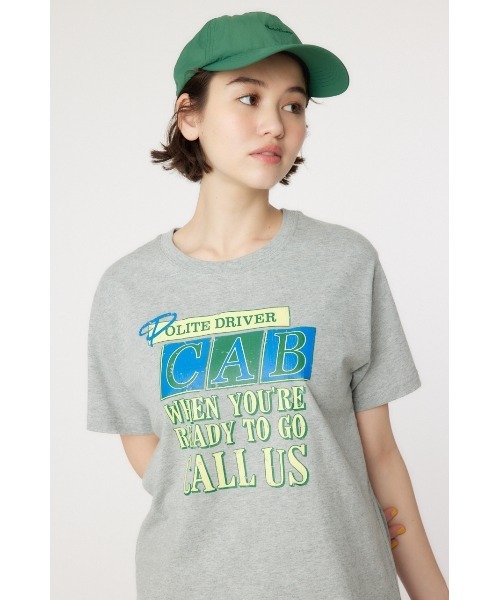 RODEO CROWNS WIDE BOWL(ロデオクラウンズワイドボウル)の「CAB CALL Tシャツ(Tシャツ/カットソー・レディース・杢グレー/チャコールグレー/オフホワイト・FREE)」の3枚目の写真
