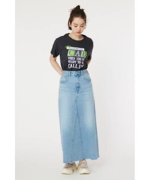 RODEO CROWNS WIDE BOWL(ロデオクラウンズワイドボウル)の「CAB CALL Tシャツ(Tシャツ/カットソー・レディース・杢グレー/チャコールグレー/オフホワイト・FREE)」の7枚目の写真