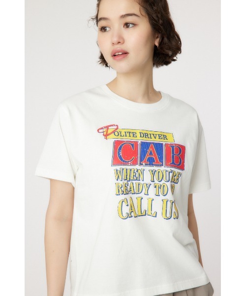 RODEO CROWNS WIDE BOWL(ロデオクラウンズワイドボウル)の「CAB CALL Tシャツ(Tシャツ/カットソー・レディース・杢グレー/チャコールグレー/オフホワイト・FREE)」の9枚目の写真