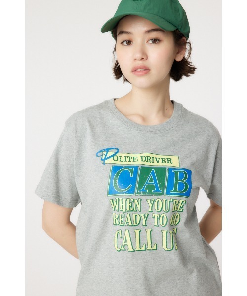 RODEO CROWNS WIDE BOWL(ロデオクラウンズワイドボウル)の「CAB CALL Tシャツ(Tシャツ/カットソー・レディース・杢グレー/チャコールグレー/オフホワイト・FREE)」の14枚目の写真