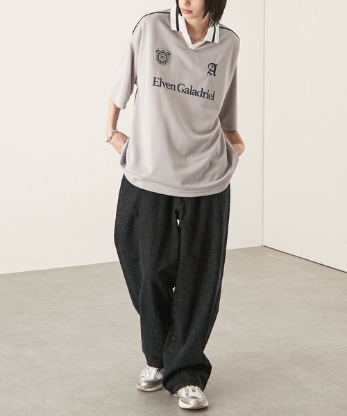 Alfred Alex（アルフレッドアレックス）の「【Alfred Alex】ヴィンテージメイク ダブルウエスト ワイドテーパードデニムパンツ（デニムパンツ・メンズ・ブラック/グレー/インディゴブルー・S/M/L）」の10枚目の写真