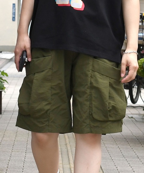 Starting Over(スターティングオーバー)の「nylon washer cargo shorts/水陸両用 ナイロン ワッシャー カーゴショーツ(カーゴパンツ・メンズ・ブラック/ベージュ/カーキ・XL/L/M)」の14枚目の写真
