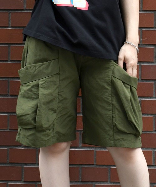 Starting Over(スターティングオーバー)の「nylon washer cargo shorts/水陸両用 ナイロン ワッシャー カーゴショーツ(カーゴパンツ・メンズ・ブラック/ベージュ/カーキ・XL/L/M)」の15枚目の写真