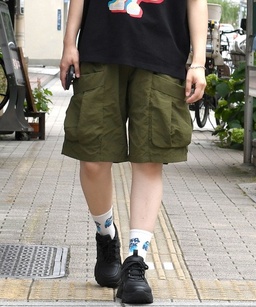 Starting Over(スターティングオーバー)の「nylon washer cargo shorts/水陸両用 ナイロン ワッシャー カーゴショーツ(カーゴパンツ・メンズ・ブラック/ベージュ/カーキ・XL/L/M)」の17枚目の写真