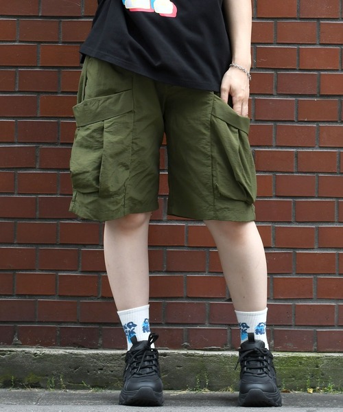 Starting Over(スターティングオーバー)の「nylon washer cargo shorts/水陸両用 ナイロン ワッシャー カーゴショーツ(カーゴパンツ・メンズ・ブラック/ベージュ/カーキ・XL/L/M)」の18枚目の写真