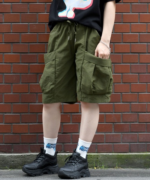Starting Over(スターティングオーバー)の「nylon washer cargo shorts/水陸両用 ナイロン ワッシャー カーゴショーツ(カーゴパンツ・メンズ・ブラック/ベージュ/カーキ・XL/L/M)」の20枚目の写真