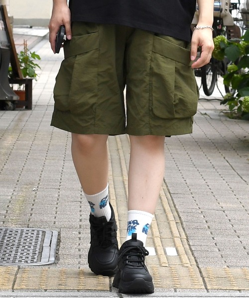 Starting Over(スターティングオーバー)の「nylon washer cargo shorts/水陸両用 ナイロン ワッシャー カーゴショーツ(カーゴパンツ・メンズ・ブラック/ベージュ/カーキ・XL/L/M)」の21枚目の写真