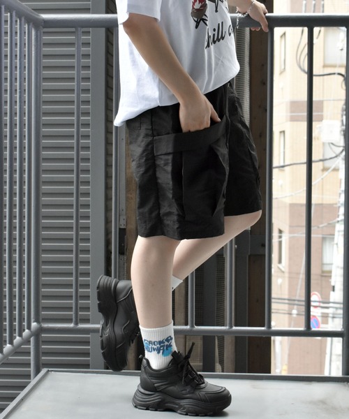 セール】nylon washer cargo shorts/水陸両用 ナイロン ワッシャー