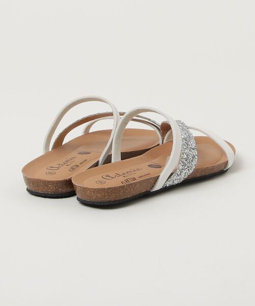 PLAKTON(プラクトン)の「【PLAKTON】カラー別注 バイカラーグリッターサンダル(サンダル・レディース・ブラック/ホワイト/ピンク・S/M/L)」の13枚目の写真