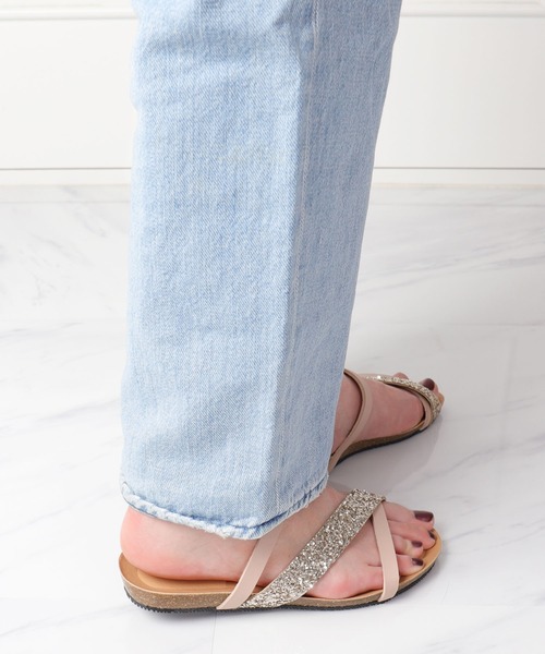 PLAKTON(プラクトン)の「【PLAKTON】カラー別注 バイカラーグリッターサンダル(サンダル・レディース・ブラック/ホワイト/ピンク・S/M/L)」の17枚目の写真