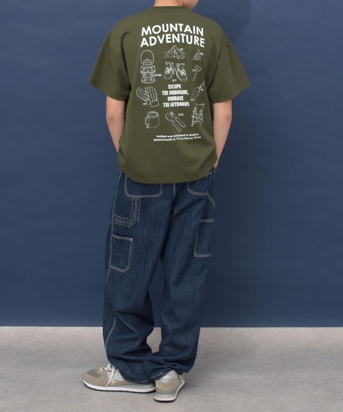 PEN FIELD(ペンフィールド)の「【Penfield】【防虫加工】バックアウトドアツールプリント半袖Tシャツ(Tシャツ/カットソー・キッズ・カーキ/ホワイト/イエロー・140cm/170cm/160cm/150cm)」の7枚目の写真