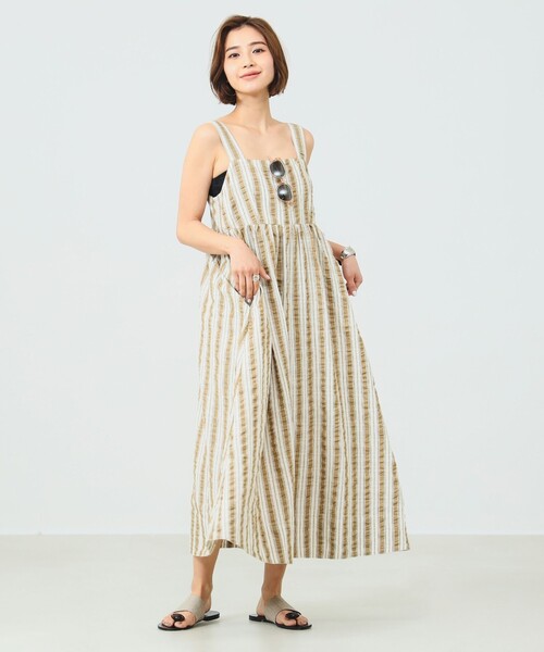 B:MING by BEAMS（ビーミングバイビームス）の「B:MING by BEAMS / ストライプ キャミ ワンピース（ワンピース・レディース・ブルー/ブラウン系その他・MEDIUM/SMALL）」の9枚目の写真