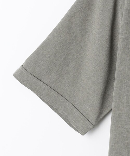 green label relaxing（グリーンレーベルリラクシング）の「【WEB限定】JUSTFIT ソリッド オープンカラー シャツ（シャツ/ブラウス・メンズ・ブラック/オリーブ/ダークグレー・L/XL/M/S）」の13枚目の写真