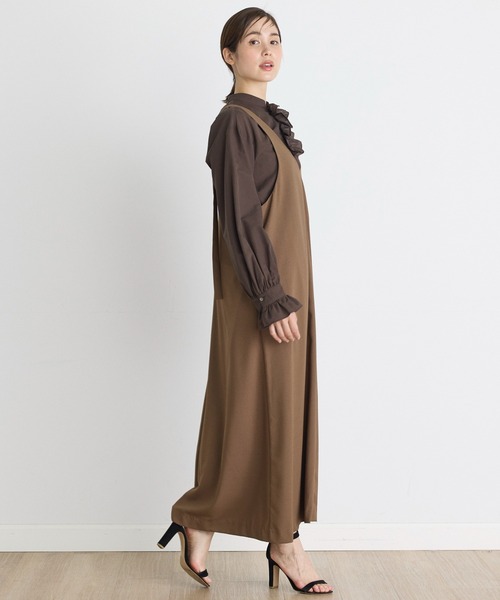 INED CLARO（イネドクラロ）の「フロントフリルシャツ（シャツ/ブラウス・レディース・オフホワイト/ブラウン・フリー）」の7枚目の写真