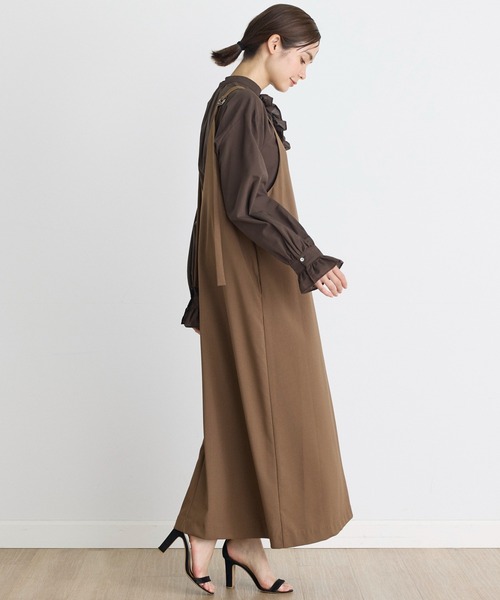 INED CLARO（イネドクラロ）の「フロントフリルシャツ（シャツ/ブラウス・レディース・オフホワイト/ブラウン・フリー）」の8枚目の写真