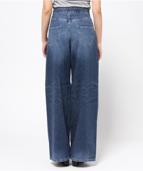 JOHN LAWRENCE SULLIVAN（ジョンローレンスサリバン）の「WIDE JEANS（デニムパンツ・レディース・インディゴブルー/ブラック・6/8）」の5枚目の写真