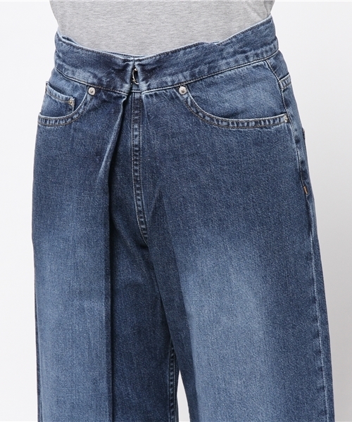 JOHN LAWRENCE SULLIVAN（ジョンローレンスサリバン）の「WIDE JEANS（デニムパンツ・レディース・インディゴブルー/ブラック・6/8）」の6枚目の写真