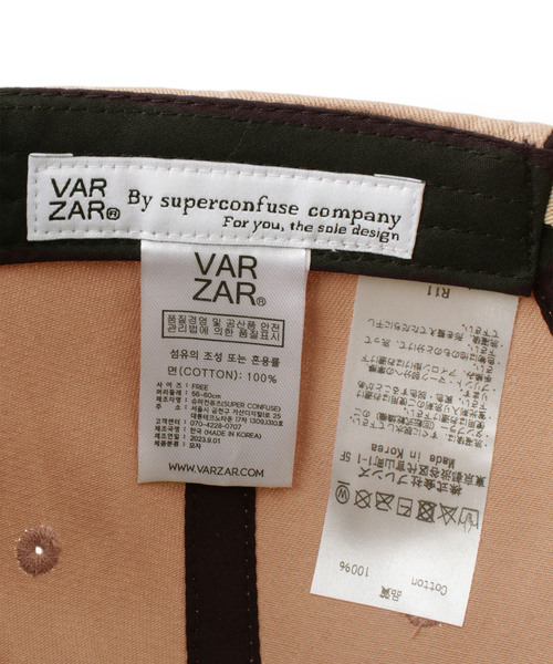 VARZAR（バザール）の「【VARZAR】 STUD LOGO OVER FIT BALL CAP（キャップ・レディース・ホワイト・FREE）」の2枚目の写真