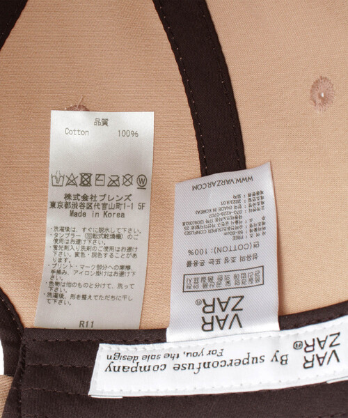 VARZAR（バザール）の「【VARZAR】 STUD LOGO OVER FIT BALL CAP（キャップ・レディース・ホワイト・FREE）」の3枚目の写真