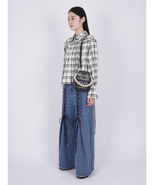 パンツ PAMEO POSE Laces-up Denim Baggy Trousers Laces-up Denim Baggy Trousers – PAMEO POSE | 公式オンライン