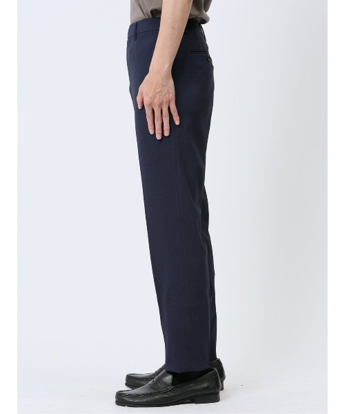 タカキュー クロスストレッチ ノータックビジネスパンツ バーズアイ紺(セットアップ可能)（スーツパンツ）｜TAKA-Q（タカキュー）