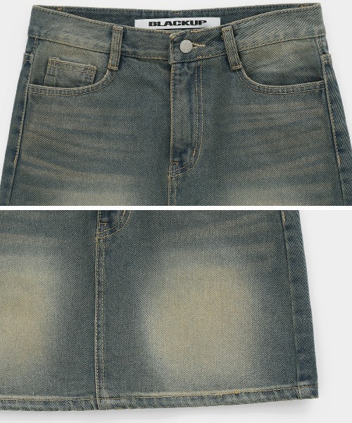 BLACKUP（ブラックアップ）の「[MADE]  ペストデニムミニスカート（デニムスカート・レディース・ブルー・LARGE/MEDIUM/SMALL）」の15枚目の写真
