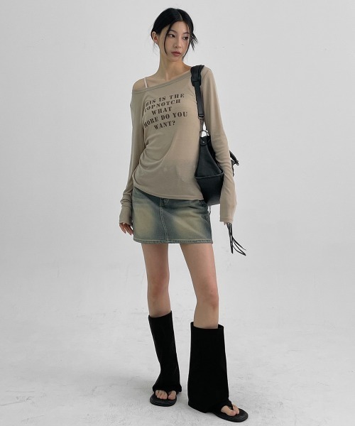 BLACKUP（ブラックアップ）の「[MADE]  ペストデニムミニスカート（デニムスカート・レディース・ブルー・LARGE/MEDIUM/SMALL）」の8枚目の写真