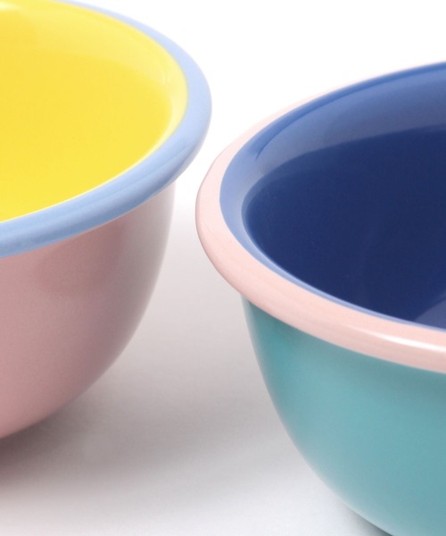 BAYFLOW（ベイフロー）の「[電子レンジ・食洗機OK]BFホウロウ風ボール（食器・レディース・ブルー/ピンク/グレー・0）」の9枚目の写真