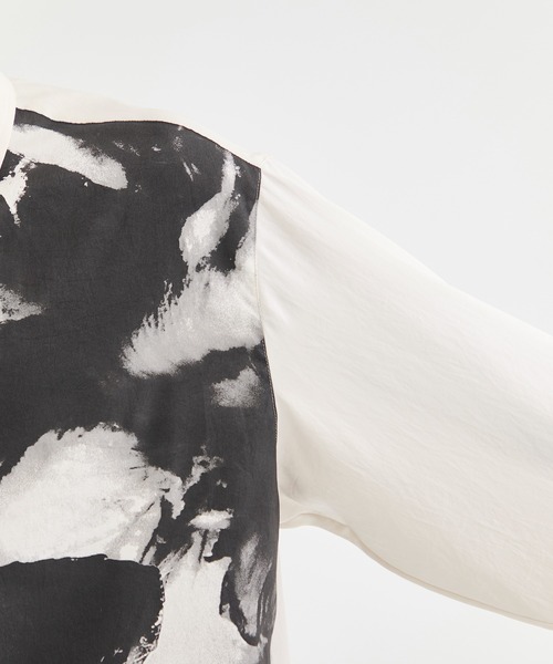 TAAKK(ターク)の「【TAAKK/ターク】FLOWER PRINT SHIRTS(シャツ/ブラウス・メンズ・ホワイト/ブラック・1/2/3)」の9枚目の写真