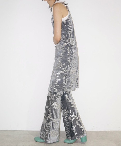 musubore（ムスボレ）の「rose spangle camisole OP / スパンコールキャミワンピ（ワンピース・レディース・ピンク/シルバー・FREE）」の7枚目の写真