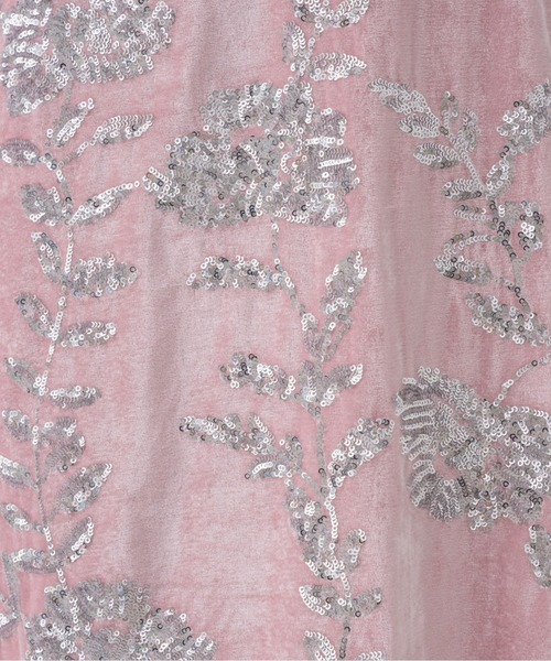 musubore（ムスボレ）の「rose spangle camisole OP / スパンコールキャミワンピ（ワンピース・レディース・ピンク/シルバー・FREE）」の8枚目の写真