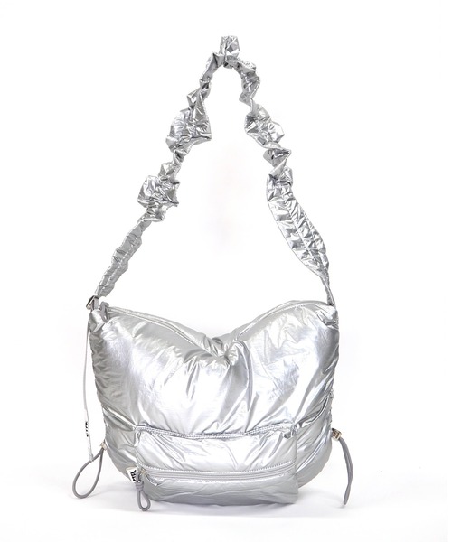 CONTROL FREAK（コントロールフリーク）の「CONTROL FREAK / CTFK（コントロールフリーク）撥水ギャザービッグショルダーバッグ（ショルダーバッグ・レディース・チャコール/オレンジ/ピンク/ブルー/シルバー/アイボリー・FREE）」の10枚目の写真