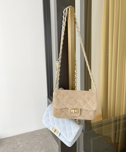 新品タグ付　ルタロン　別注MILOSチェーンショルダー MILOS/ミロス WIDE SLIM BAG（ハンドバッグ）｜LE TALON（ル タロン