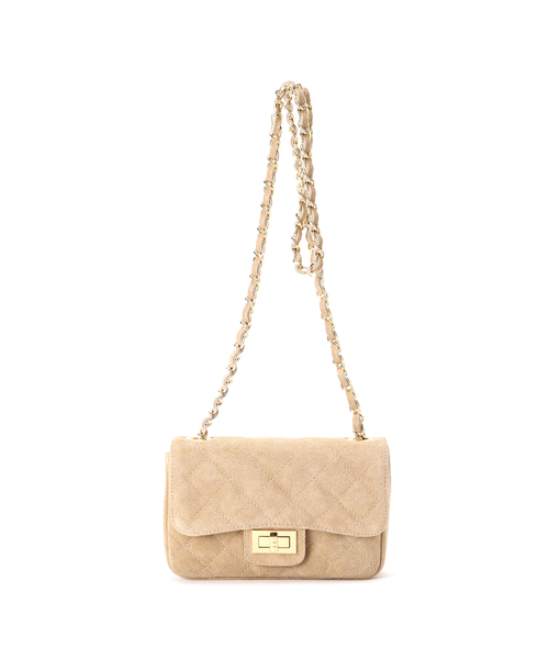新品タグ付　ルタロン　別注MILOSチェーンショルダー LE TALON（ルタロン）の「MILOS/ミロス SUEDE CHAINバッグ（ショルダー