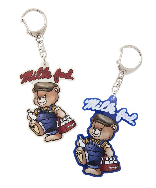 MILKFED.（ミルクフェド）の「MILKMAN BEAR KEYRING（キーホルダー・レディース・ネイビー/オフホワイト・ONE SIZE）」の3枚目の写真
