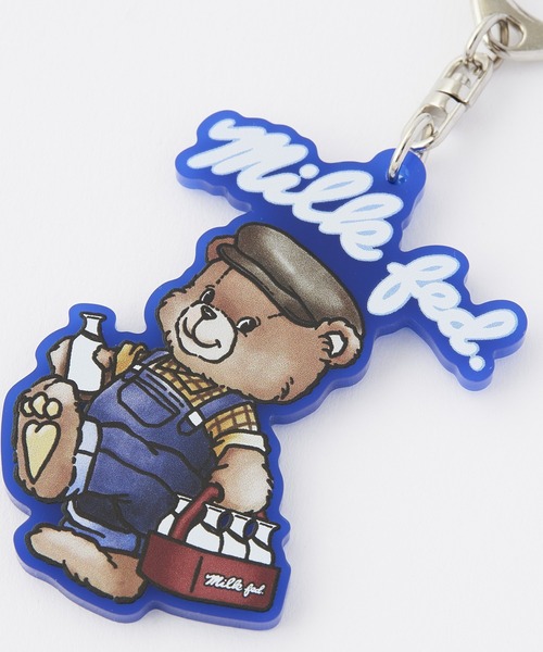 MILKFED.（ミルクフェド）の「MILKMAN BEAR KEYRING（キーホルダー・レディース・ネイビー/オフホワイト・ONE SIZE）」の9枚目の写真